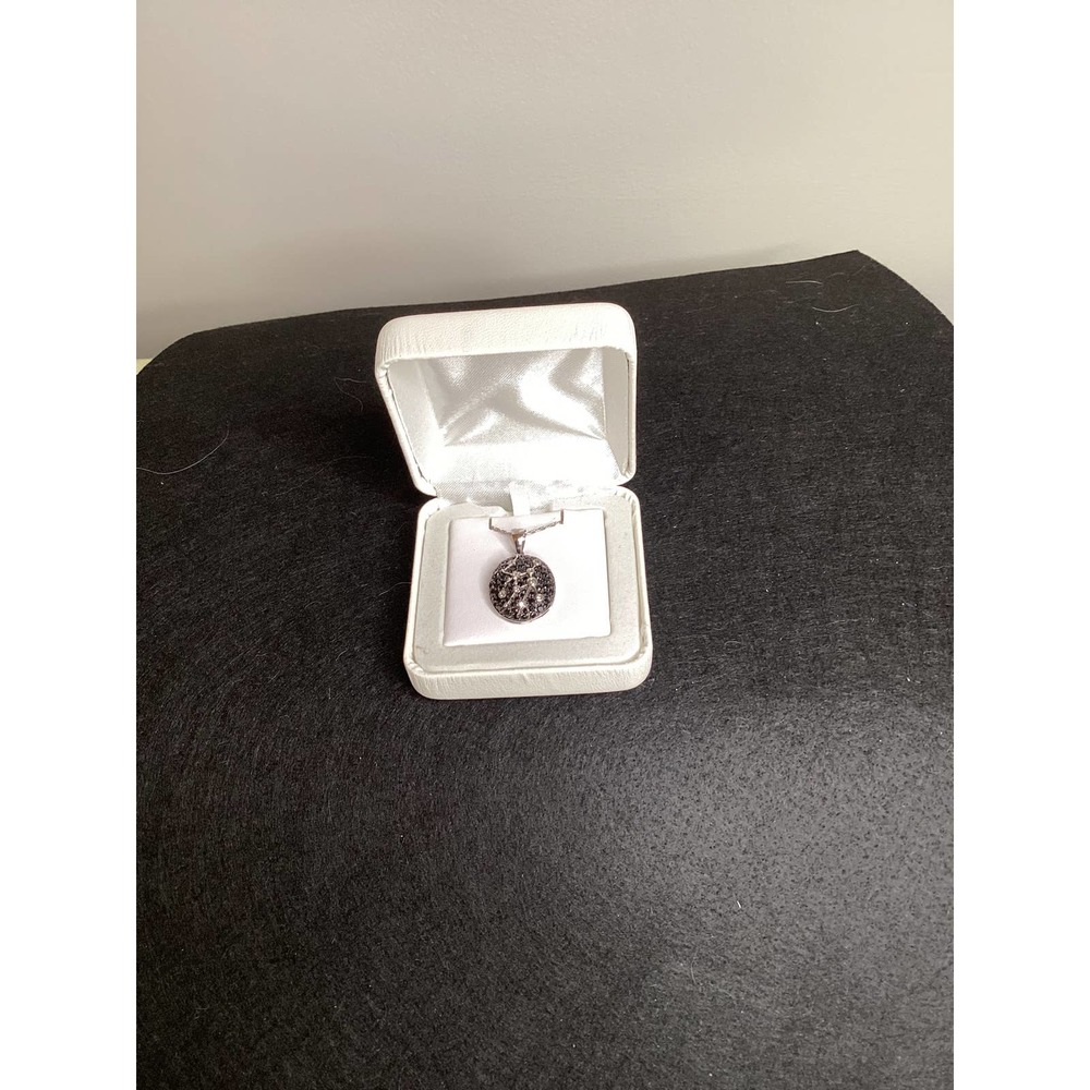 Black Onyx Cubic Zirconia Virgo pendant.